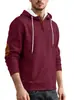 Moletom casual masculino jacquard de cor sólida com capuz bordado esportivo espesso outono inverno europeu e americano Amazon transfronteiriço
