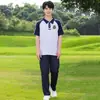 Conjunto de Uniforme para Estudiante de Secundaria, Estilo Universitario Reunión Deportiva Verano Manga Corta Estudiante de Primaria, Estudiante de Secundaria, Estudiante de Preparatoria Uniforme de Graduación