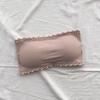 Ropa interior strapless transfronteriza para mujer, sujetador invisible estilo bandeau antideslizante, espalda hermosa, anti-exposición, sujetador envolvente de encaje fino para mujer