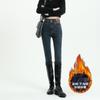 Calça Jeans Cintura Ultra Alta Feminina Primavera Outono e Inverno Botas Justas Pequeno Lápis de Inverno Slim-fit Emagrecimento Elástico