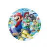 Platos de Papel para Fiesta de Cumpleaños de Mario, Servilletas de Papel, Manteles, Set de Fiesta Temática de Juegos de Mario Más Vendido en Amazon