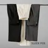 Pantalones de Traje Rectos Sueltos de Color Sólido de Moda para Hombre Pantalones de Traje Formal de Negocios Profesionales para Hombre Pantalones Largos de Otoño