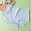 [Estoque Pronto Transfronteiriço] Roupa Íntima Feminina 100% Algodão, Roupa Íntima Feminina de Algodão Estampada, Calcinhas Seamless de Cintura Média