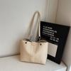 Bolsa Balde Commuter de Grande Capacidade Versátil Moda Retrô 2025 Primavera Bolsa Feminina Nova Casual de Ombro Tote