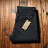 Calça masculina de lã grossa para outono e inverno 2023, de alta qualidade, lã escovada, não amassa, corte reto solto, estilo business casual