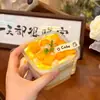 Caja de Mango, Pastel Munchkin, Mousse, Tiramisú, Capas de Chocolate de Leche de Soya, Oreo, Caja de Postre de Aserrín