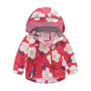 Ropa Infantil Ropa de Neopreno Forrada de Polar para Niños Primavera y Otoño Cortavientos para Bebé Abrigo de Polar con Capucha para Niños Grandes Moda Estilo Occidental