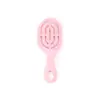 Mini peine esponjoso portátil de caña alta, peine pequeño de plástico, amuleto para bolso de mujer, peine hueco