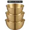 Tazón de Acero Inoxidable Espesado para Ensalada, Tazón para Ramen, Recipiente de Cocina, Tazón de Ensalada Estilo Coreano con Escala, Recipiente para Batir Huevos y Mezclar Masa, Recipiente Multipropósito