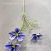 Girasol artificial de 3 cabezas con diseño de flor de Gesang 3D, ideal para fotografía de bodas y hogar, como accesorio decorativo.