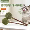 Paleta de Hierba Gatera Juguete para Gatos Palo de Jugueteo Limpieza de Dientes y Snack para Masticar Juguete de Ocio para Entretenimiento Propio del Gato Bola