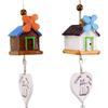 Zakka Casa de Resina Criativa Pássaro Sino de Vento Sino de Coruja Decoração Pingente Presente para Estudante Venda por Atacado