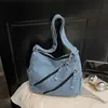 Bolso de mezclilla para mujer, bolso tote de gran capacidad, se puede llevar cruzado, nuevo bolso de hombro casual primavera 2026 para la escuela y el trabajo