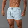 Pantalones Cortos de Gimnasio Fitness para Hombre Verano Secado Rápido Transpirables Delgados para Correr y Ciclismo Transpirables de Entrenamiento de 3 Puntos