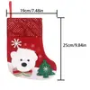 Decoraciones navideñas, calcetines de Santa Claus, adornos para árbol de Navidad, bolsas de regalo de calcetín navideño, bolsas navideñas, colgantes navideños