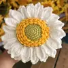 Flores de Lana Transfronterizas Hechas a Mano Flores de Girasol de Lana Terminadas Puestos del Mercado Nocturno Ramilletes Tejidos a Mano Flores de Lana