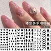 Adesivo para Unhas Pintura a Aerógrafo Recorte Modelo Adesivo Linha Sorriso Francês Coração Borboleta Estrela Adesivo para Unhas Pintura a Aerógrafo