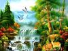 Pintura de paisaje con diamantes 5D, pintura de paisaje con diamantes redondos y cuadrados, hecha a mano, pegatinas de diamantes para sala de estar y dormitorio, pintura decorativa.
