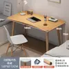 Escritorio, Escritorio de Computadora, Escritorio para Trabajar en Casa, Escritorio de Oficina Sencillo, Escritorio de Estudio para Dormitorio, Mesa con Patas de Madera Maciza para Casa de Alquiler