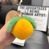 Chaveiro de Coelho Rex Fofo Pêssego Pingente de Carro Pingente de Bola de Pelúcia Ins Pingente de Bolsa de Pêssego Presente