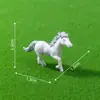Simulación de un nuevo estilo: caballo, poni, micropaisaje, bonsái, adornos decorativos, muñeca de PVC, muñeca carnosa hecha a mano, caballo blanco y negro.
