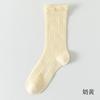 Meias Femininas Fengmei Novo Estilo, Meias de Algodão de Cano Médio, Meias de Algodão Coloridas Doces, Meias Maternidade Sem Costura Estilo Japonês, Meias com Renda e Babado