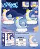 Procesamiento y Personalización de Muñecos de Dibujos Animados Luz de Noche Luna Dormitorio de Estudiante Habitación Mesita de Noche Lámpara de Mesa Pequeña Regalo de Cumpleaños Venta al por Mayor