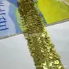 Tocado de baile elástico de cinco filas de lentejuelas coloridas hecho a medida, accesorio de disfraz de rendimiento de baile DIY hecho a mano, encaje de lentejuelas