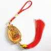 La Luz de Buda Brilla sobre el Buda Maitreya, Entrada y Salida Seguras, Colgante de Diamante con Borde Dorado, Decoración, Colgante, Regalo Especial