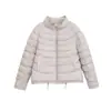 Moda Casual Versátil Simple de Invierno 2025 Transfronteriza Chaqueta de Algodón Acolchada con Cuello Alto para Mujer