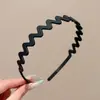 Diadema ondulada invisible sin costuras de corona alta para mujer, adecuada para uso diario, diadema que no aprieta, pinza para el pelo para lavarse la cara, accesorio para el pelo