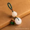 Fivela de Segurança de Jade Lótus Bodhi Chaveiro Pingente de Chave de Alto Padrão Masculino e Feminino Casal Pingente de Chave de Carro