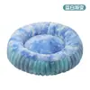 Cama para cachorro transfronteiriça, cama para gato, cama para pet, redonda reta de pelo de coelho macia, confortável, quente, almofada de cama para pet para cães e gatos