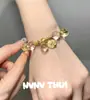 Pulsera de Cristal de Resina Amarilla Natural Citrina Amarilla Estilo Hada Buda Joyería Pulsera de Cristal Blanco para Riqueza y Prosperidad Festival del Bote del Dragón