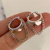 Pendientes de Cadena Geométrica con Borlas para Mujer, Moda Retro, Brazaletes de Oreja Elegantes y Únicos, Pendientes de Nicho de Moda