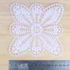 Lana DIY accesorios hechos a mano mariposa redondo estrella de cinco puntas Gancho bolsa cojín de malla bolsa de plástico pieza de modelado de fondo