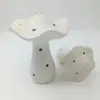 Adornos de Hongo de Cerámica Blanca Más Vendidos para Comercio Exterior, Disponibles en Varios Tamaños, Huecos y Translúcidos, Decoraciones Creativas Multifuncionales para el Hogar
