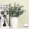 Hojas de Dinero Simuladas, Ramas de Eucalipto, Hojas Redondas, Hojas de Eucalipto, Plantas Simuladas, Plantas Verdes, Arreglos Florales para Bodas en Casa