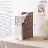 Suporte de Livro Porta-Documentos Suporte de Mesa para Livros Prateleira Rack de Armazenamento de Escritório Estante de Livros Lateral de Mesa Móvel Armazenamento Simples Branco para Papelaria