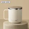 Caneca de Aço Inoxidável Copo Doméstico para Beber Copo de Café da Manhã para Escritório Copo de Café Copo de Leite com Tampa Pessoal