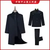 Conjunto de Ropa Moderna de Tres Piezas para Hombre Hecho de Tafetán de Poliéster, Adecuado para el Último Viaje del Finado, Suministros Funerarios Directamente del Fabricante