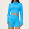 Conjunto de yoga sem costura exclusivo transfronteiriço cintura alta levanta bumbum controle de barriga roupa de ginástica conjunto esportivo para corrida ao ar livre para mulheres 5112