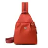 Mochila de Tecido de Nylon Multicamadas com Aparência Premium Nova Bolsa de Ombro Único Multiuso Estilo Coreano Fashion Casual Leve