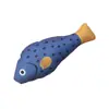 Juguete para Gatos de Peluche Muñeco de Pez Artificial Hierba Gatuna Juguete para Gatos Auto-Placer para Aliviar el Aburrimiento, Molienda de Dientes y Juguete para Gatos Resistente a Mordeduras