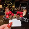 Pasador de Navidad diadema festiva pasador de asta de ciervo accesorios para el cabello de mujer para disfraz de Navidad
