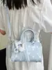 Bolsa cruzada de hombro estilo coreano ShuaiMijia con lunares dulces, para mujer, de nicho, linda, con lazo, bolso de mano elegante