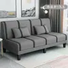 Sofá cama plegable de doble uso para dos o tres personas, multifuncional, simple, adecuado para apartamentos de alquiler, dormitorios y salas de estar, sofá de tela