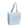 Sacola de compras, sacola ecológica, sacola tecida portátil dobrável, bolsa de armazenamento de grande capacidade para lojas de roupas, atacado de sacolas de embalagem