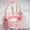 Cesta de flores para daminha de casamento cesta de presente manual cesta de flores de bambu cesta de flores de bambu cesta de flores para noiva suprimentos de casamento portáteis