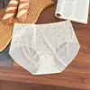 Pantaletas invisibles ultradelgadas de seda helada de secado rápido con lindos estampados de niña, transpirables y no ajustan, con triángulo de algodón puro en la entrepierna